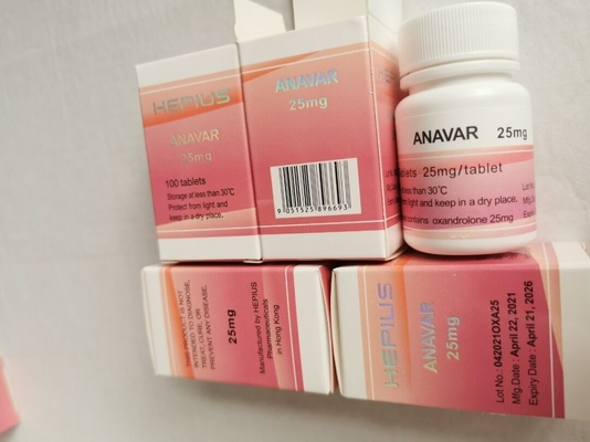 Tabletas orales de Oxandrin de las píldoras de Anavar de los esteroides anabólicos en 10mg 25mg, 50mg y 100tabs por la botella con de calidad superior