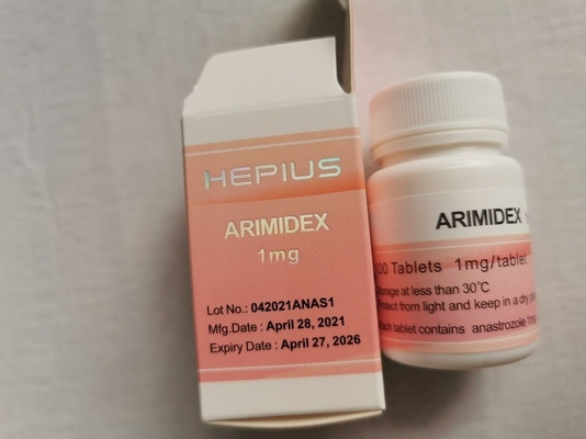 Tableta oral esteroide de alta calidad Arimidex/Anastrozole 1mg, 100 píldoras/botella de la pureza del 99% para el Anti-estrógeno