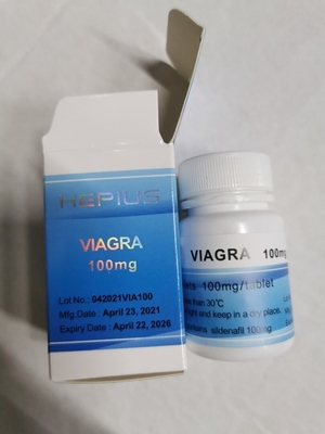99.5% Purity Hot Sale Male Sex Enhancement Viagra sildenafil citrate Oral 100mg Pills 100 tablets/bottle